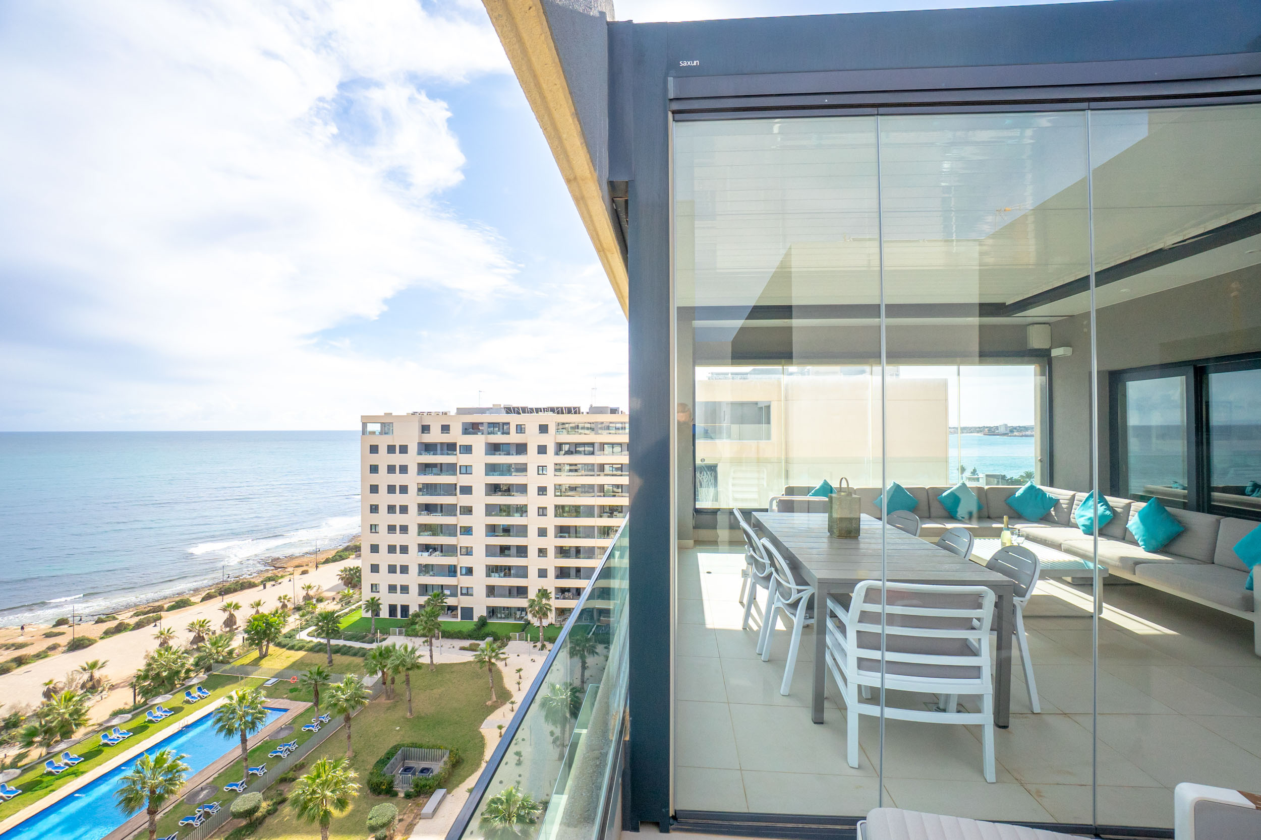 Outdoor entertaining real estate photo